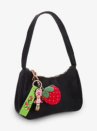 Strawberry Shortcake Plush Knit Strawberry Wristlet Keychain