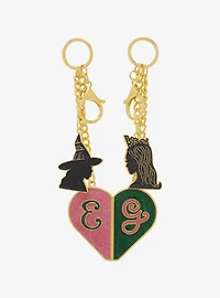 Wicked Glinda & Elphaba Magnetic Heart Bestie Keychain Set