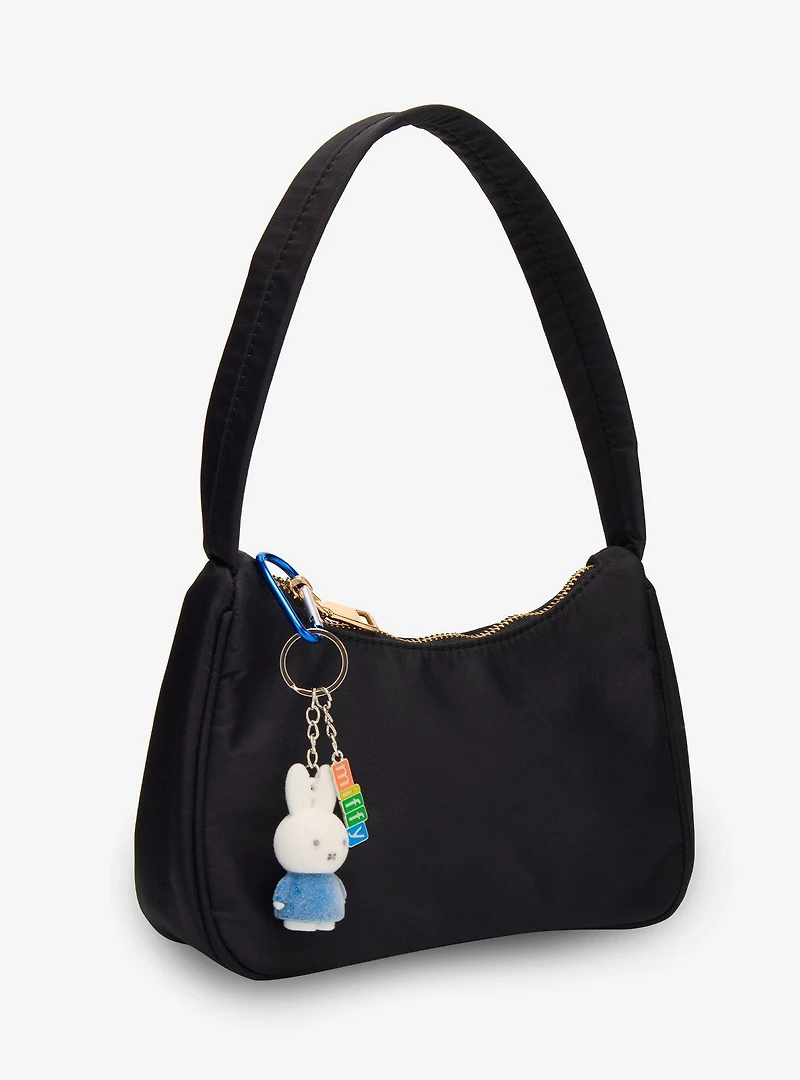 Miffy Flocked Multi-Charm Carabiner Keychain