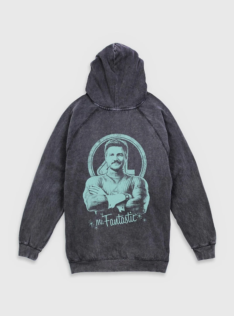 Marvel The Fantastic Four: First Steps Mr Grunge Mineral Wash Hoodie BoxLunch Exclusive