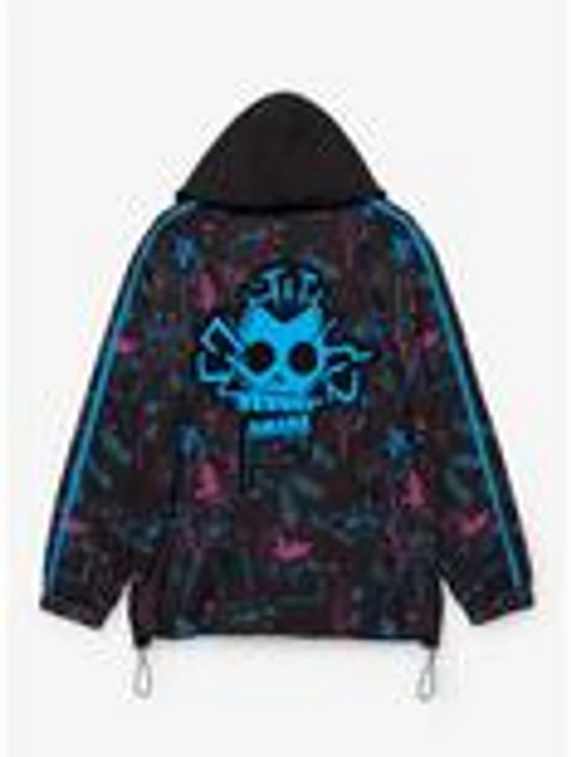 Arcane Jinx Graffiti Allover Print Windbreaker - BoxLunch Exclusive