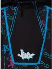 Arcane Jinx Graffiti Allover Print Windbreaker - BoxLunch Exclusive