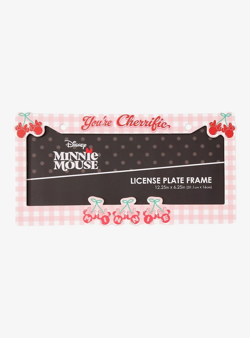 Disney Minnie Mouse You're Cherrific License Plate Frame — BoxLunch Exclusive