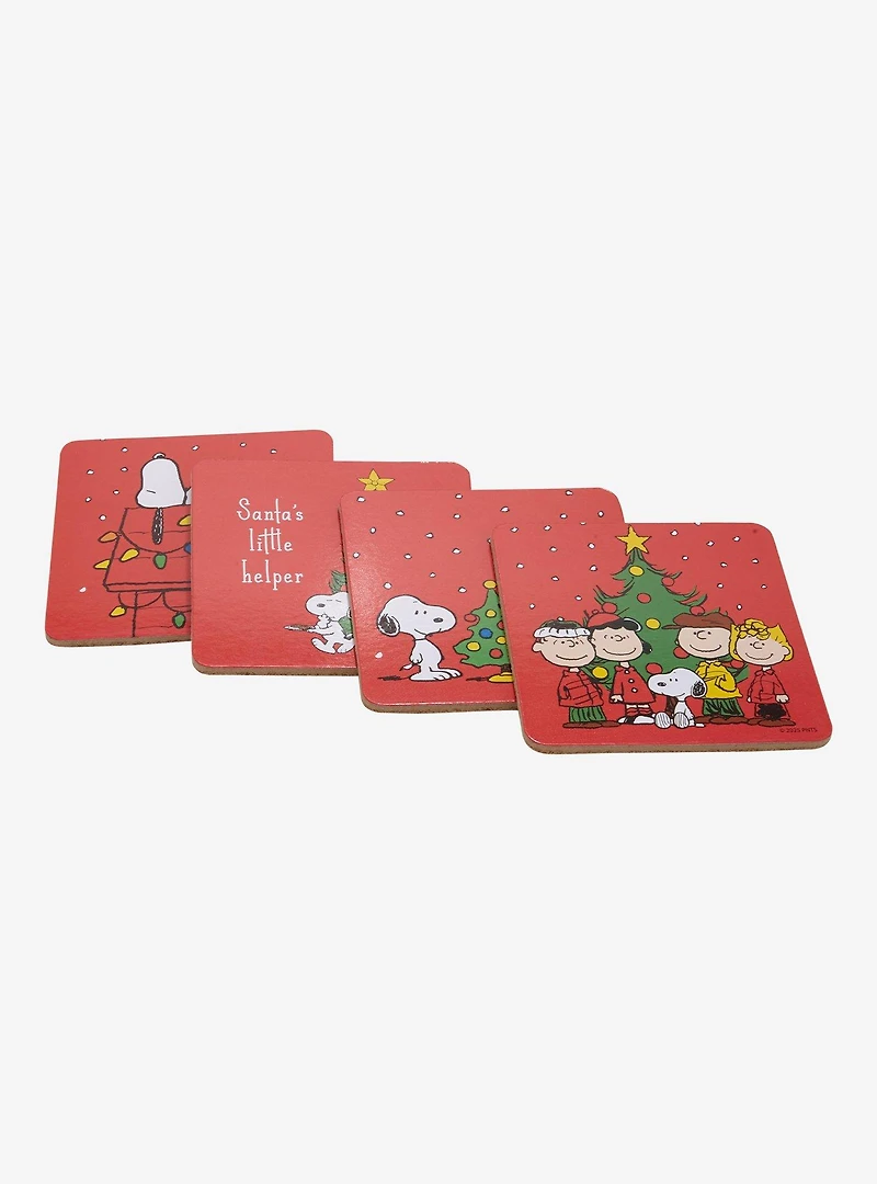 Peanuts Snoopy & Friends Christmas Coaster Set