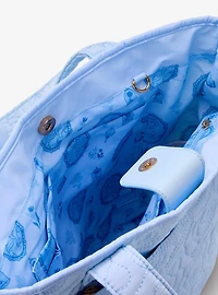 Disney Beauty and The Beast Quilted Roses Tote Bag - BoxLunch Exclusive