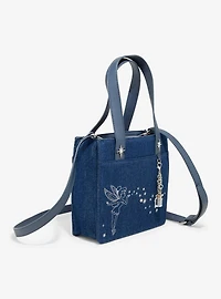 Disney Peter Pan Tinker Bell Denim Mini Crossbody Bag - BoxLunch Exclusive