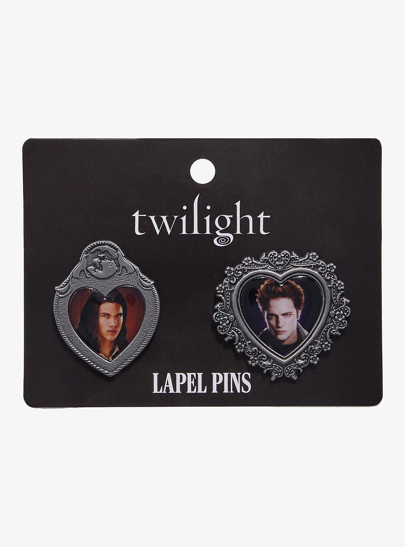 Twilight Edward & Jacob Portraits Enamel Pin Set - BoxLunch Exclusive