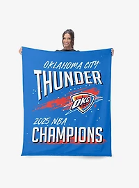 NBA Oklahoma City Thunder Net Gain Silk Touch Throw Blanket