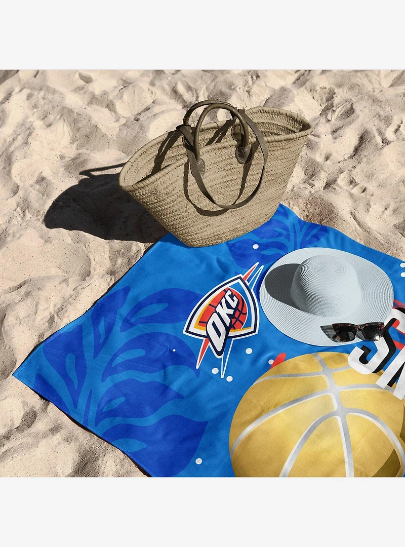 NBA Oklahoma City Thunder Blackboard Beach Towel