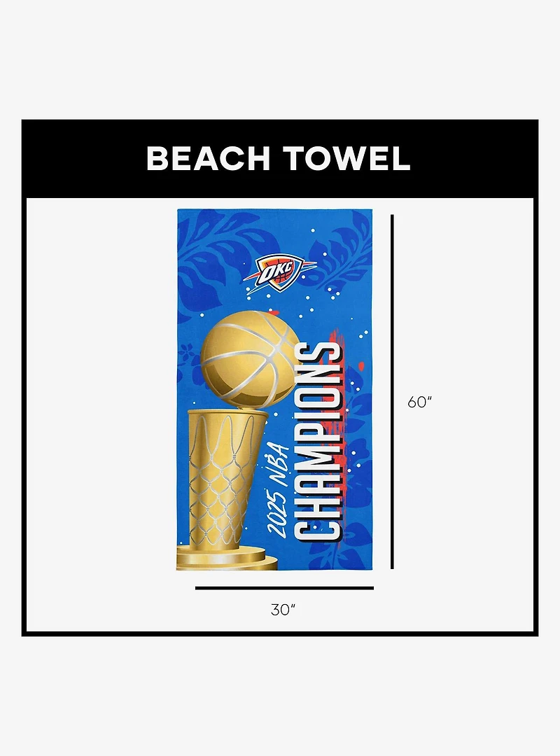 NBA Oklahoma City Thunder Blackboard Beach Towel