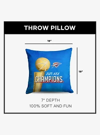 NBA Oklahoma City Thunder Buckets Throw Pillow