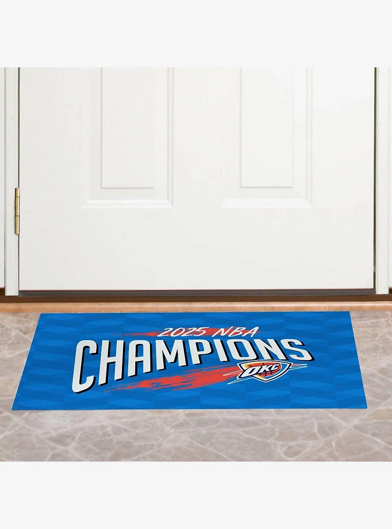 NBA Oklahoma City Thunder Worthy Washable Rug