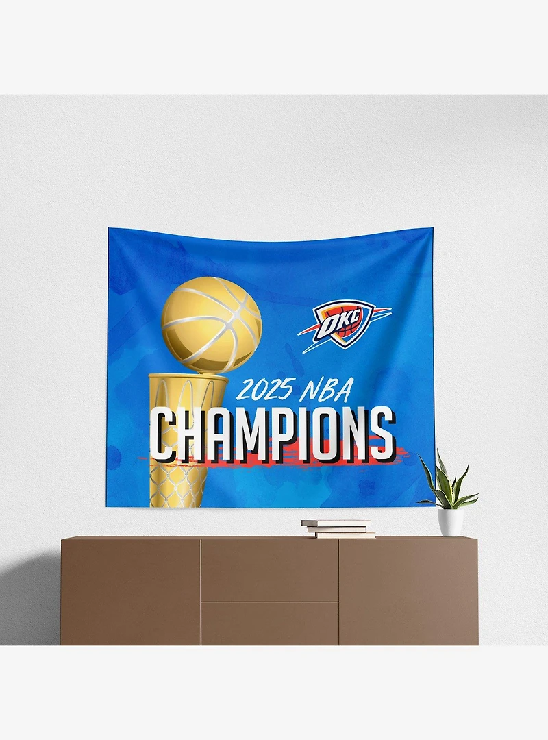 NBA Oklahoma City Thunder Banner Up Printed Wall Decor