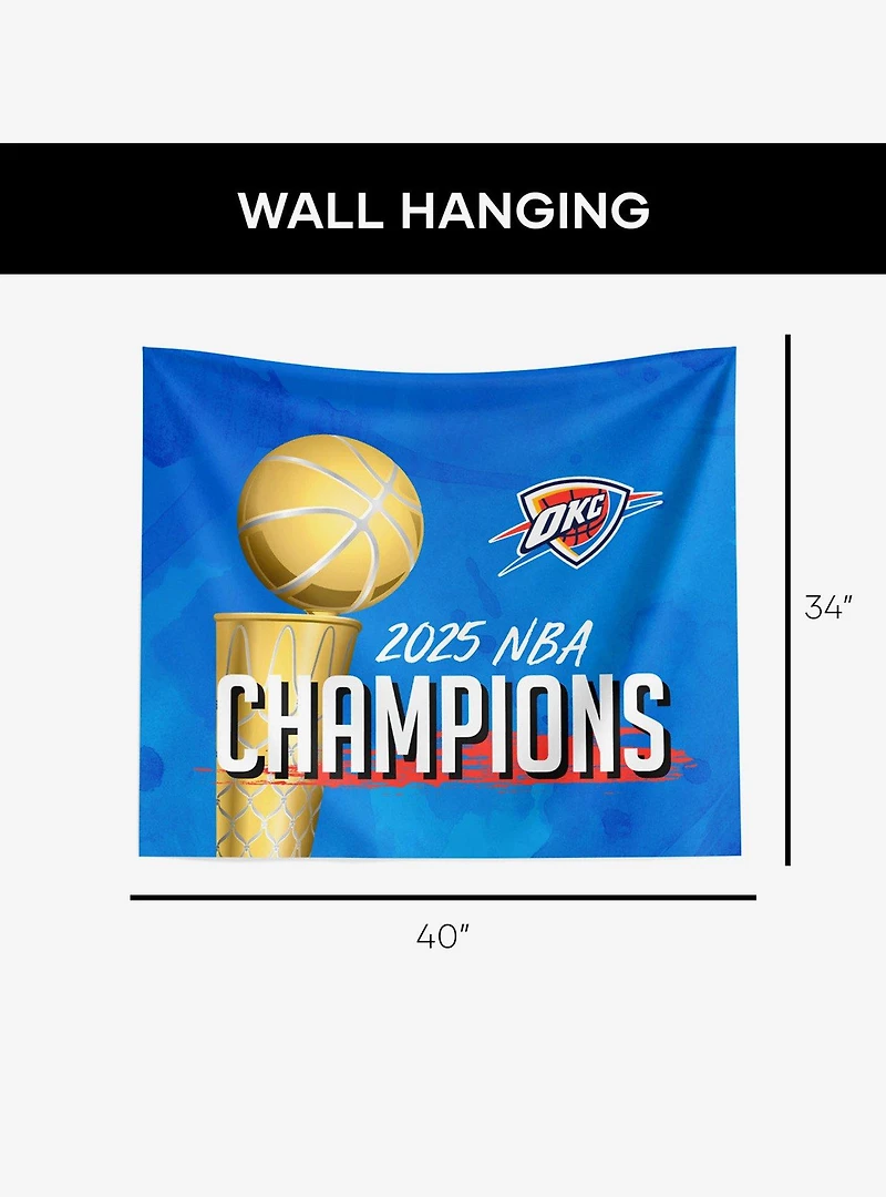 NBA Oklahoma City Thunder Banner Up Printed Wall Decor