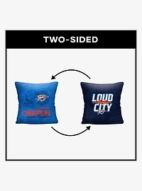 NBA Oklahoma City Thunder Hoopla Double Sided Tapestry Pillow