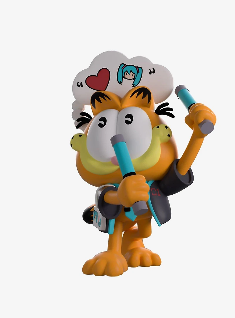 Youtooz Garfield Miku Concert Garfield Vinyl Figure