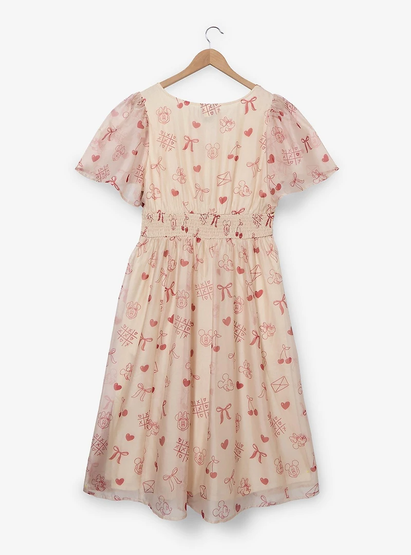 Disney Mickey & Minnie Mouse Valentine's Day Icons Plus Smock Dress - BoxLunch Exclusive