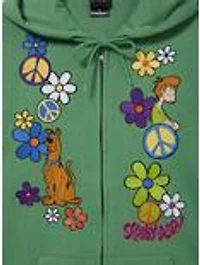 Scooby-Doo! Floral Embroidered Zippered Hoodie - BoxLunch Exclusive