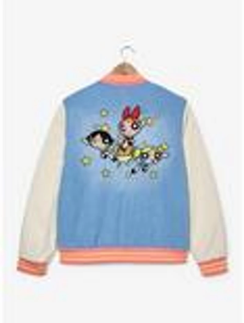The Powerpuff Girls Denim Bomber Jacket — BoxLunch Exclusive