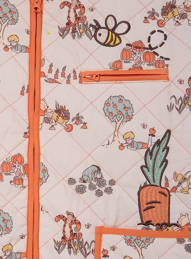 Disney Winnie the Pooh Veggie Garden Women's Plus Quilted Jacket - BoxLunch Exclusive