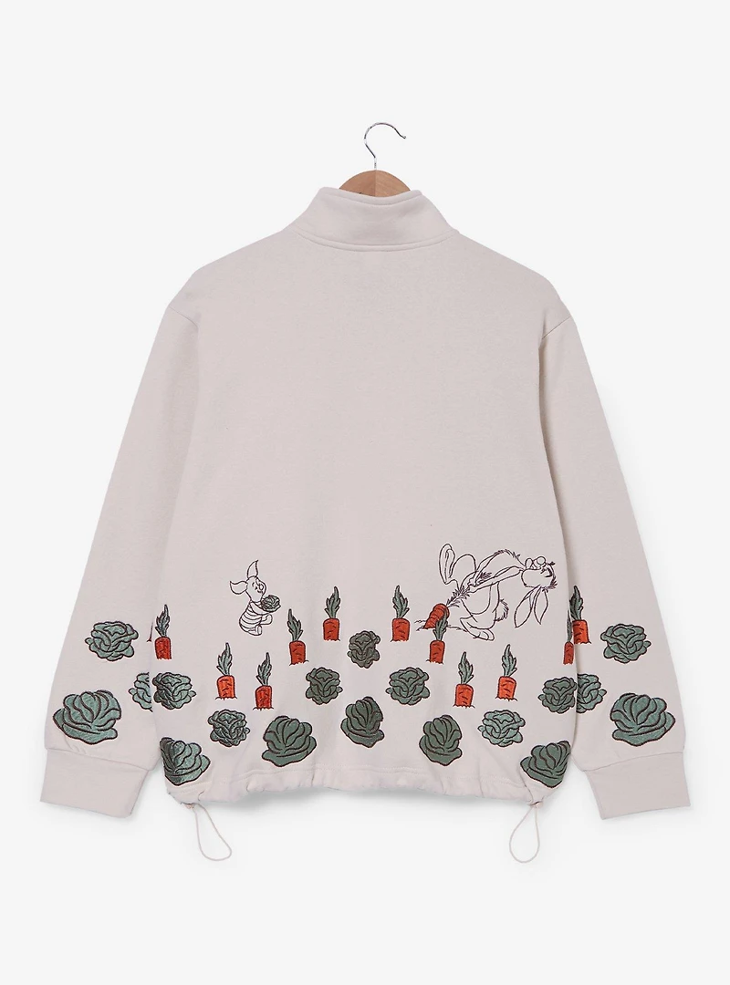 Disney Winnie the Pooh Veggie Garden Women's Quarter Zip Crewneck - BoxLunch Exclusive