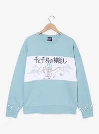 Studio Ghibli Spirited Away Dragon Haku Women's Color Block Crewneck - BoxLunch Exclusive