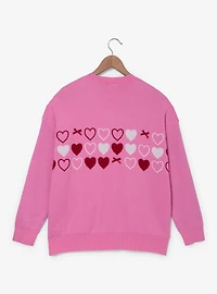 Disney Winnie the Pooh Piglet & Bear Hearts Women's Plus Cardigan - BoxLunch Exclusive