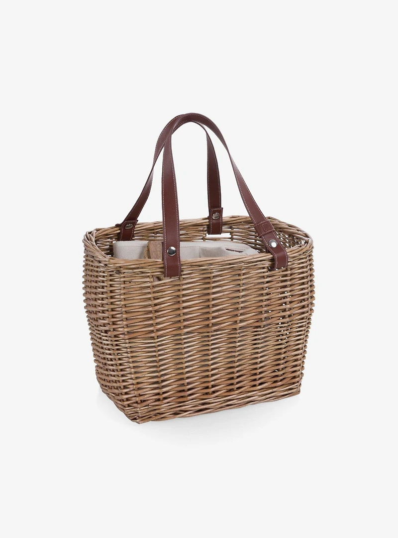 Terrabella Earth Friendly Handwoven Picnic Basket Set For 2