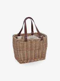 Terrabella Earth Friendly Handwoven Picnic Basket Set For 2