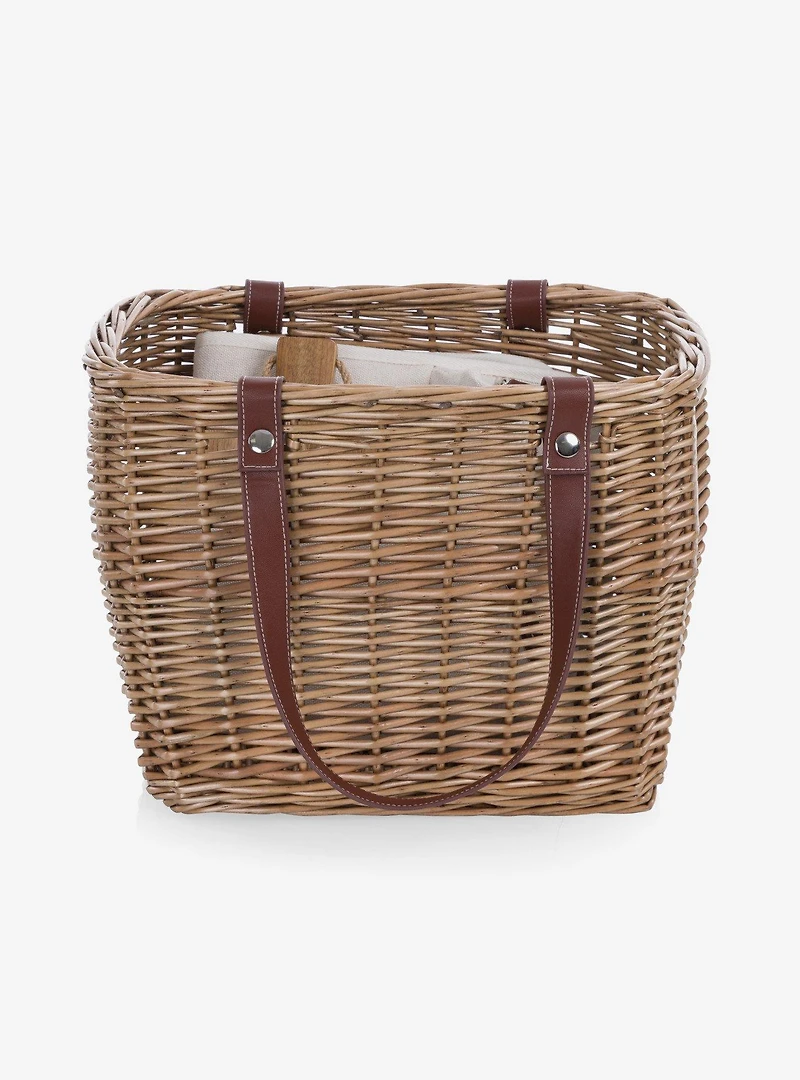 Terrabella Earth Friendly Handwoven Picnic Basket Set For 2