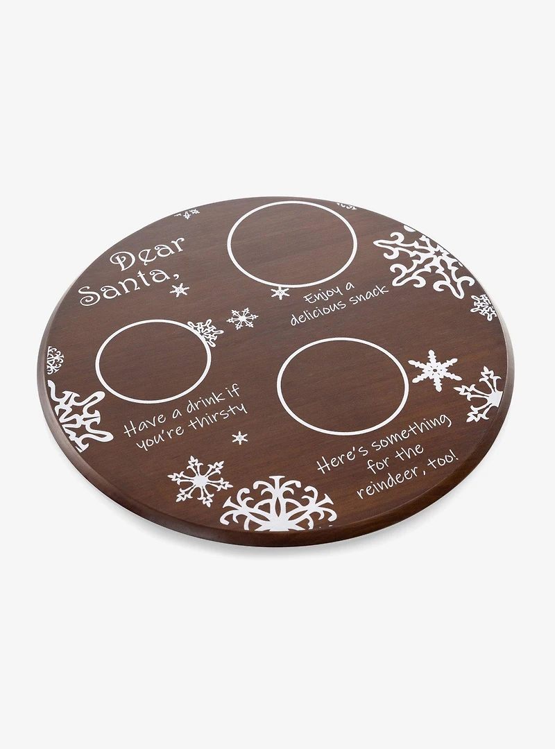 Dear Santa Milk & Cookies Serving Tray