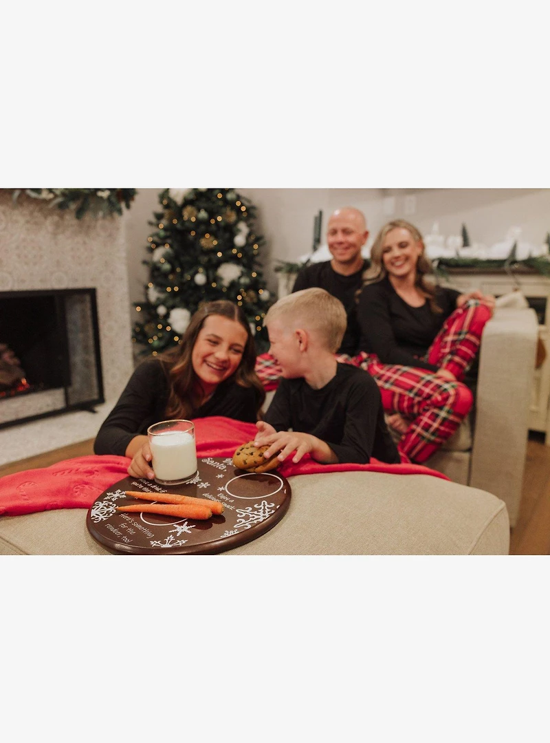 Dear Santa Milk & Cookies Serving Tray