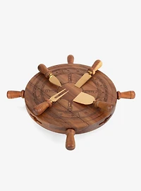 Helmsman Lazy Susan Cheese Board With Tool Set