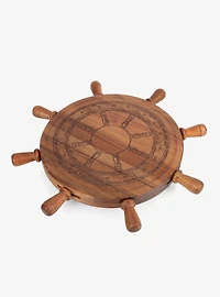 Helmsman Lazy Susan Cheese Board With Tool Set