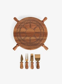 Helmsman Lazy Susan Cheese Board With Tool Set