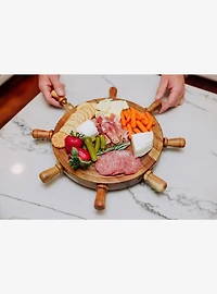 Helmsman Lazy Susan Cheese Board With Tool Set