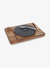 Turntable Acacia and Slate Cheese Board With Knife