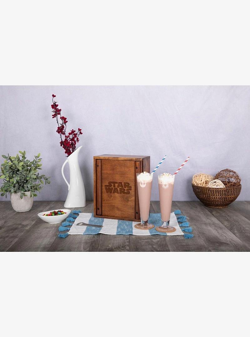 Star Wars Beverage Glass Set With Bottle Opener and Coasters