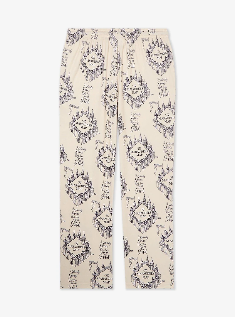 Harry Potter The Marauders Map Allover Print Plus Sleep Pants - BoxLunch Exclusive