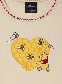 Disney Winnie the Pooh Honeycomb Heart Women's Plus Baby Tee - BoxLunch Exclusive