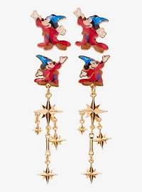 Disney Fantasia 85th Anniversary Sorcerer Mickey Star Dangling Earring Set — BoxLunch Exclusive