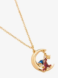 Disney Fantasia 85th Anniversary Sorcerer Mickey Moon Necklace — BoxLunch Exclusive