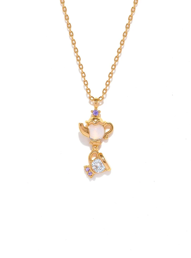 Girls Crew Disney Beauty and the Beast Mrs. Potts and Chip Necklace — BoxLunch Exclusive