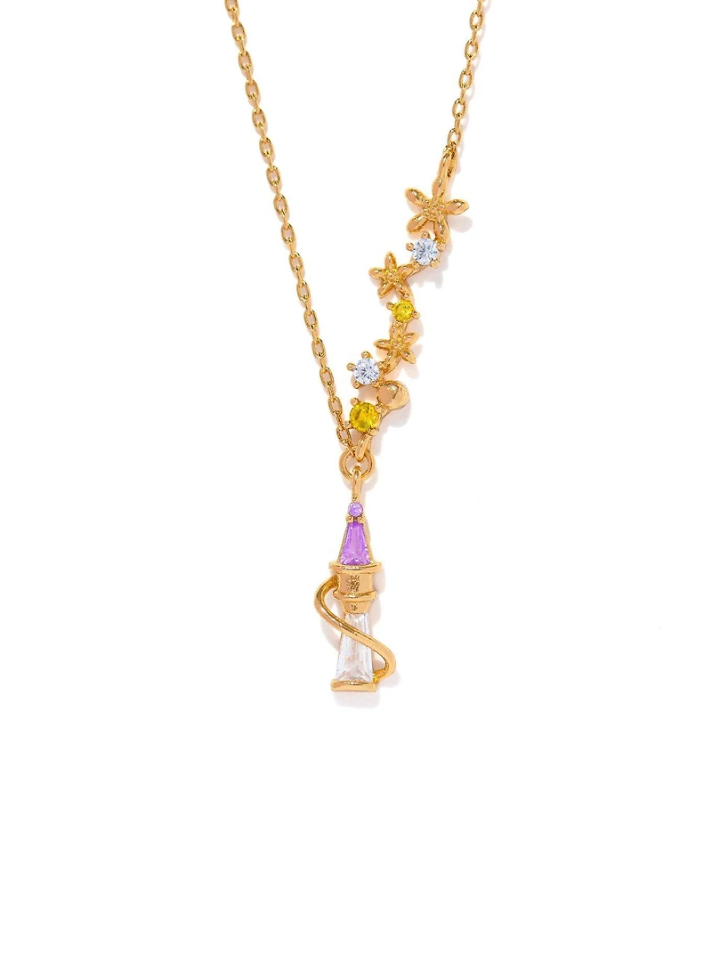 Girls Crew Disney Tangled Rapunzel's Tower Floral Necklace - BoxLunch Exclusive