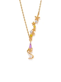 Girls Crew Disney Tangled Rapunzel's Tower Floral Necklace - BoxLunch Exclusive