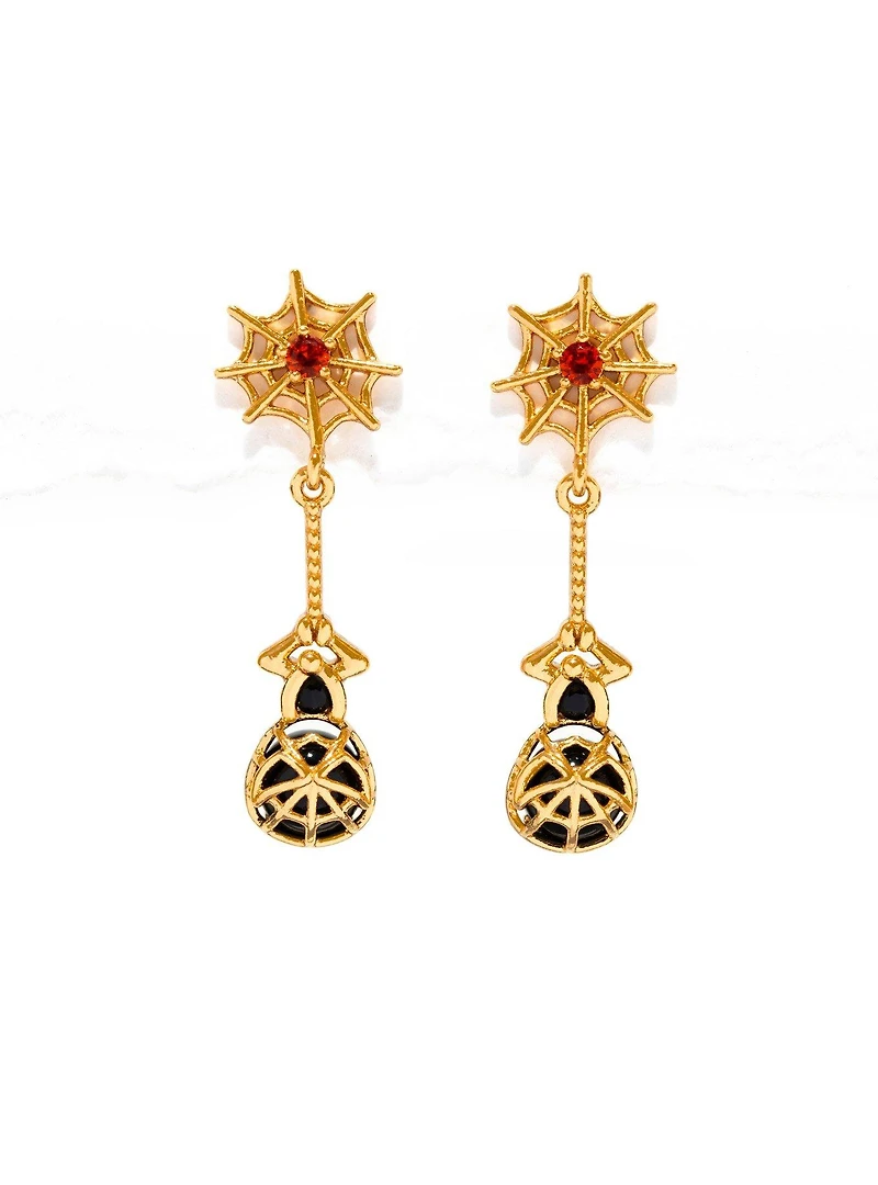 Girls Crew Marvel Spider-Man Miles Morales Web Stud Earrings - BoxLunch Exclusive
