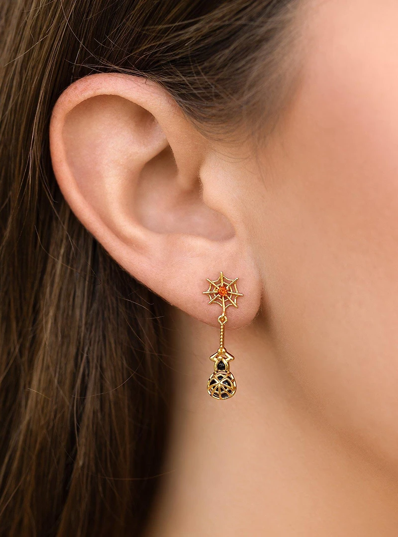 Girls Crew Marvel Spider-Man Miles Morales Web Stud Earrings - BoxLunch Exclusive