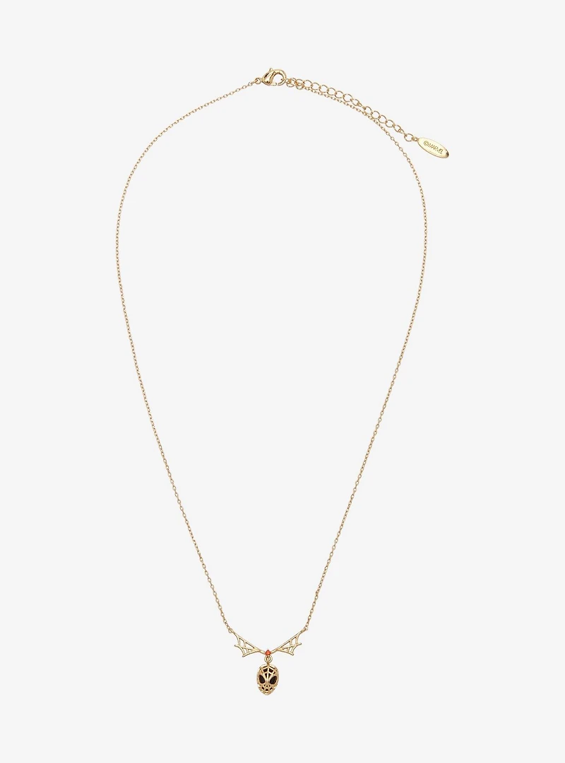 Girls Crew Marvel Spider-Man Miles Morales Web Necklace - BoxLunch Exclusive