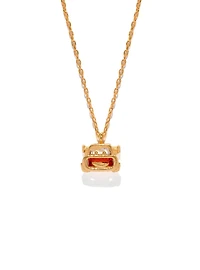 Girls Crew Disney Pixar Cars Lightning McQueen Charm Necklace - BoxLunch Exclusive