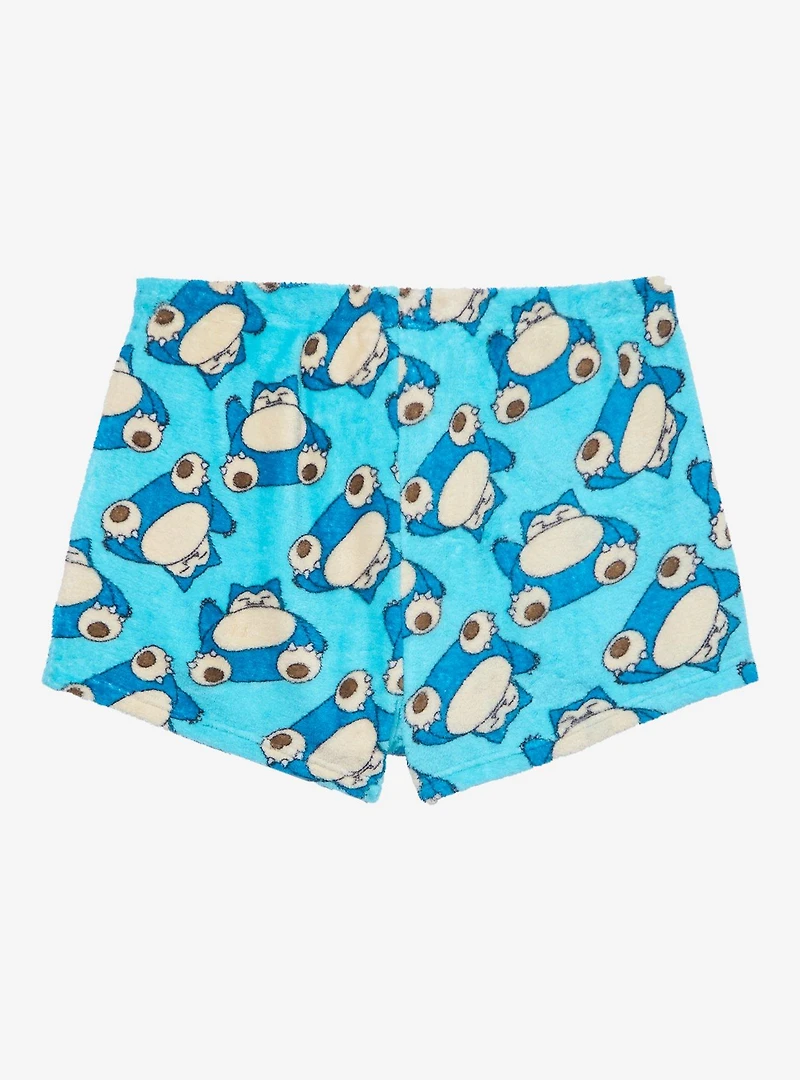 Pokémon Snorlax Allover Print Plush Sleep Shorts — BoxLunch Exclusive